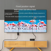 Kabel Adaptor DP ke VGA Aktif Male-Female dengan Jaket PVC dan Pelindung Kombinasi untuk HDTV, PC, Proyektor & Monitor