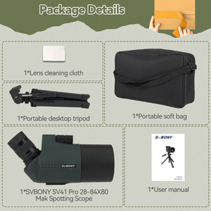 Svbony Sv41Pro 80Mm Spotting Scope 28-84X Dual Speed Focus Waterproof For Birdwatching With Tripod - Product Image 2