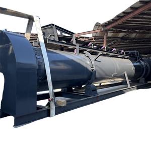 Horno de Carbonización de Biocarbón de Cáscara de Arroz y Aserrín de Madera Rotatorio Continuo Sin Humo Ecológico con Motor de 300-1500 kg - Product Image 3