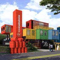 LDYZ Maison préfabriquée en acier certifiée CE, unité de logement modulaire personnalisable, installation rapide, pour magasins, restaurants et usage quotidien