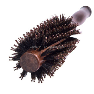 Peigne à friser Q19 avec manche en bambou et design cylindrique à <span class=keywords><strong>boucle</strong></span> interne pour hommes et femmes, pour la coiffure - Product Image 3