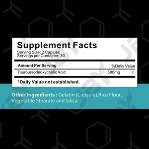 Suplemento de Tudca para la Salud del Hígado de Marca Privada OEM, Apoya la Desintoxicación del Cuerpo, 500 mg, Cápsulas de TUDCA Halal - Product Image 6