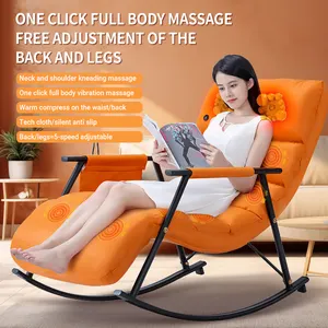 Sedia da massaggio reclinabile per massaggio con riscaldamento vibrante elettrico all'ingrosso sedia da massaggio a dondolo per tutto il corpo