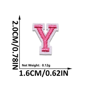 Khuyến mãi nóng! Mẫu chữ cái tiếng Anh A-Z nhỏ 2cm nhiều màu sắc, thêu, dán ủi, dùng cho thủ công DIY - Product Image 2