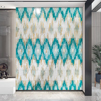 Mosaik Kaca Persegi Warna-Warni 300x300mm Ramah Lingkungan Latar Belakang Sederhana Modern untuk Pintu Masuk Ruang Tamu Kamar Mandi Bar Hotel