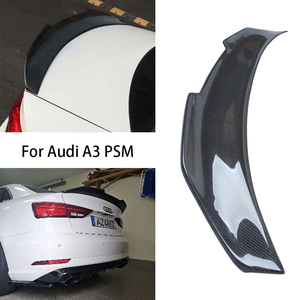 สปอยเลอร์หลังคาร์บอนไฟเบอร์แท้ทรง PSM สำหรับ A3 S3 RS3 8V ปี 2013-2020 - Product Image 2