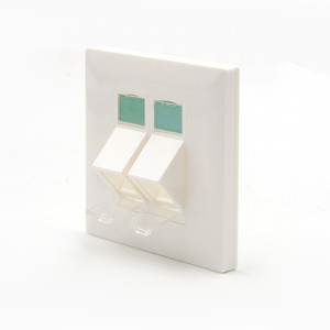 แผ่นปิดหน้าพอร์ตคู่ <span class=keywords><strong>RJ45</strong></span> สำหรับเครือข่าย Cat5e/Cat6/<span class=keywords><strong>Cat6A</strong></span> รุ่น 86 สีขาว ขายดี - Product Image 6