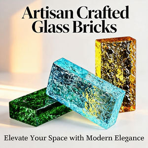 Vente directe usine – Blocs de verre transparents multicolores en cristal thermofusible <span class=keywords><strong>pour</strong></span> cloisons décoratives - Product Image 6