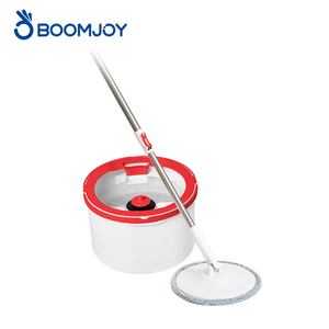 For 360 Rotating Mop Bucket Set Foldable Edge Head Baseboard Cleaning Self Wringing PP Bucket Iron Pole Extendable Handle - Product Image 1