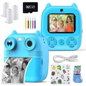 Oem 미니 장난감 카메라 어린이 즉석 인쇄 카메라 디지털 LCD 헬로 키티 장난감 어린이 아기 사진 전자 장난감