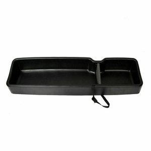 Boîte de rangement sous le siège pour Ford F150 SuperCrew/Crew Cab 2015-2025, organisateur noir - Product Image 4