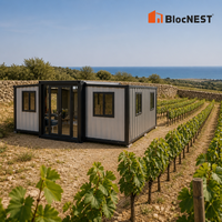 BlocNEST Maison conteneur extensible familiale, bungalow modulaire préfabriqué pour le camping et la vie en famille
