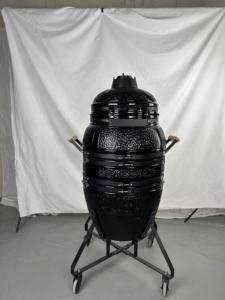 KIMSTONE - Barbecue <span class=keywords><strong>Kamado</strong></span> suspendu en céramique de <span class=keywords><strong>21</strong></span> pouces avec base trépied élargie, Tandoor personnalisable pour cuisine indienne traditionnelle - Product Image 4