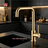 Robinet de cuisine classique en acier inoxydable 304, mitigeur chaud et froid pour évier