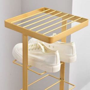 Étagère à chaussures en métal à 6 niveaux, organisateur de rangement pour chaussures autoportant, support à chaussures multi-niveaux pour entrée, porte d'entrée, chambre à coucher - Product Image 3