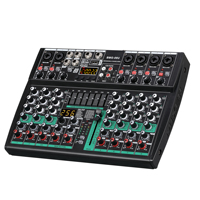 Console de mixage audio numérique professionnelle 08U, capacités de contrôleur DJ pour utilisation avec amplificateur de karaoké