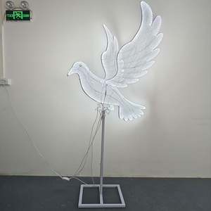 Decoración de la boda <span class=keywords><strong>Paloma</strong></span> de La Paz Luz LED Altura ajustable Varias actividades Adornos decorativos - Product Image 6