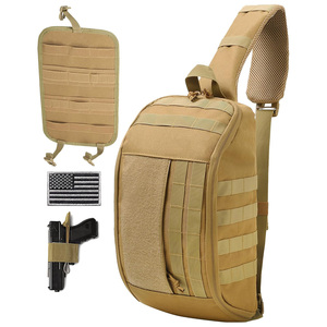 Bolso Táctico de Pecho para Portación Oculta, Impermeable, EDC, para Hombres, Diseño Cruzado con Cremallera Segura - Product Image 5