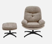 Chaise de bureau ergonomique pivotante à 360 degrés avec pédale | Chaise d'ordinateur pivotante réglable | Chaise de bureau pour la maison et le bureau