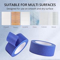 Лента малярная YS Blue Butyl, односторонняя, термостойкая, с каучуковым клеем, 170 мкм, чувствительная к давлению, в рулоне, для художественных работ и живописи