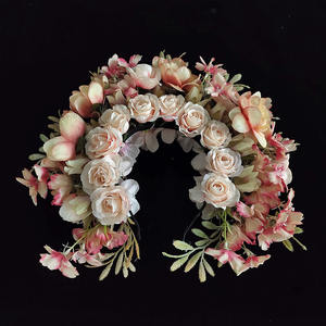 Diadema de Flores de Rosa, Diadema Floral para Mujer, Diadema con Flor Grande, Accesorios para el Cabello - Product Image 3