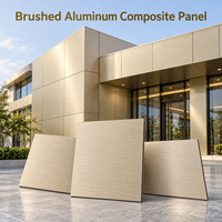 Panneau composite en aluminium brossé couleur cuivre antique 4 mm 4x8 pieds pour panneaux muraux intérieurs sur mesure