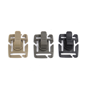Boucle à pression pivotante en plastique <span class=keywords><strong>noir</strong></span> en gros, pièces spéciales pour sacs, accessoires pour sacs à dos, sacs, bouton d'escalade en plastique, mousqueton - Product Image 3
