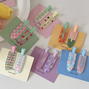 Kinling Design OEM Serie Spring Juice Graziose Mollette per Capelli in Plastica a Forma di Uva e Anguria Stile Europeo per Feste Femminili - Product Image 2