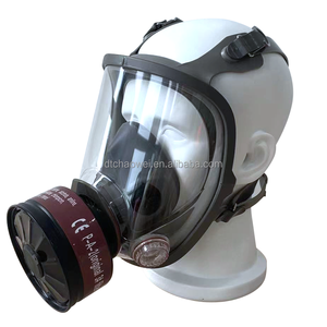 Respirador de cartucho de filtro doble de máscara de gas de cara completa antigas reutilizable industrial para pintar usando - Product Image 1