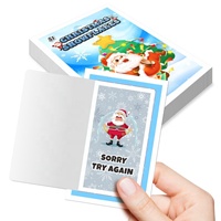 Boletos de Juego Reciclables al por Mayor con Diseño de Tarjeta de Muestra Personalizada, Tamaño y Color de Papel a Medida, con Pestañas de Régalo y Reglas de Juego