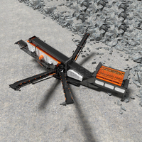 Nouvelle conception de trieuse mobile sur chenilles à trois étages avec moteur AC et engrenages, crible vibrant portable pour l'exploitation minière et les carrières