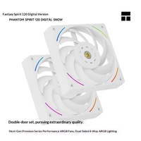 Refroidisseur d'air pour processeur Thermalright PS120 DIGITAL SNOW Dual Tower avec écran numérique supérieur et sept caloducs en cuivre