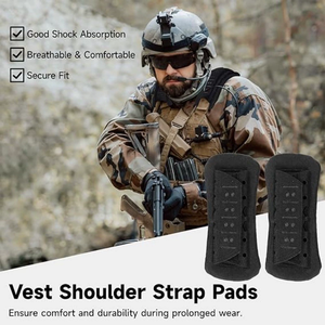 Almohadillas de hombro para chaleco táctico con corte láser de camuflaje personalizadas DFS0304, almohadilla de malla suave para mochila de exterior - Product Image 2