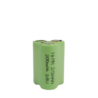 Paket Baterai Isi Ulang NiMH 3.6V 200mAh 2/3 AAA Bersertifikasi CE RoHS, Pasokan Pabrik untuk Lampu Tenaga Surya dan Alarm Keamanan
