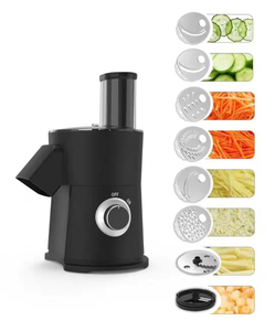 Hachoir Électrique Multifonction 7-en-1 pour Usage Domestique : Disque à Trancher et à Râper, Hachoir à Légumes, Préparateur de Salades - Product Image 1