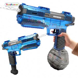 Pistolet à eau électrique réaliste pas cher en plastique ABS, lanceur automatique de balles éclaboussantes, Super Soaker, capacité 1000 ml, USB - Product Image 2