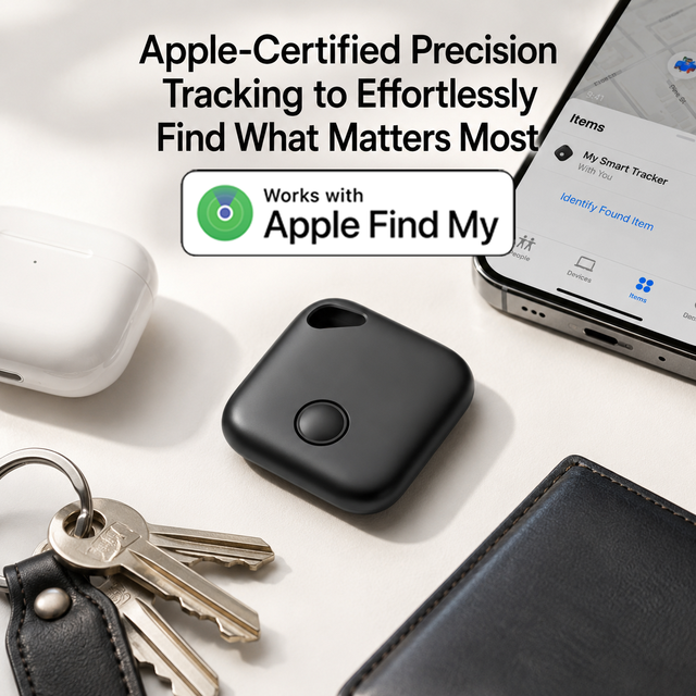 Smart Tag GPS Tracker MFi Certified  Anti-lost Device Global Tracking Key Finder for Kids Pets Luggage No Monthly Fee