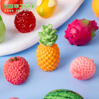 weij Bolsa Sorpresa de Frutas de Simulación para Micro-paisajes, Mini Adornos Decorativos de Resina DIY, Accesorios de Apertura