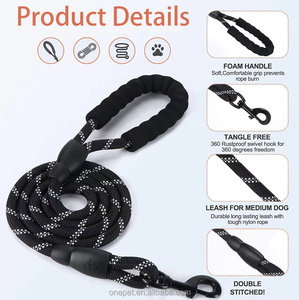 Новое поступление, популярный поводок для собак длиной 150 см, светоотражающий длинный поводок для прогулок с питомцами, поводок для собак - Product Image 4