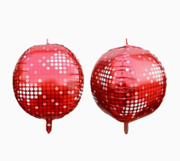 Ballon miroir disco 4D de 22 pouces en gros, ballon en feuille d'hélium rétro années 70 pour décoration de fête d'anniversaire ou de discothèque