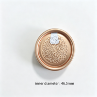 Couvercles en aluminium doré de 46,5 mm et 52,5 mm à ouverture facile, anti-déversement, à fermeture lisse, entièrement pelables, pour boîtes de conserve alimentaires