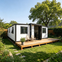 Maison conteneur extensible préfabriquée 20ft 30ft 40ft, bureau conteneur pliable, maison modulaire compacte