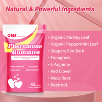 Gummies aux phéromones en marque privée OEM, riches en vitamines, pour une meilleure attraction et une confiance accrue