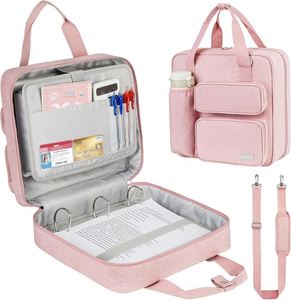 กระเป๋าใส่แล็ปท็อปสีพื้นแบบ Case-it พร้อมช่องใส่แล็ปท็อปแบบ Air Bag สำหรับเดินทางธุรกิจ สะพายไหล่ข้างเดียว แบบ Crossbody พร้อมซิปและช่องใส่เอกสาร - Product Image 1