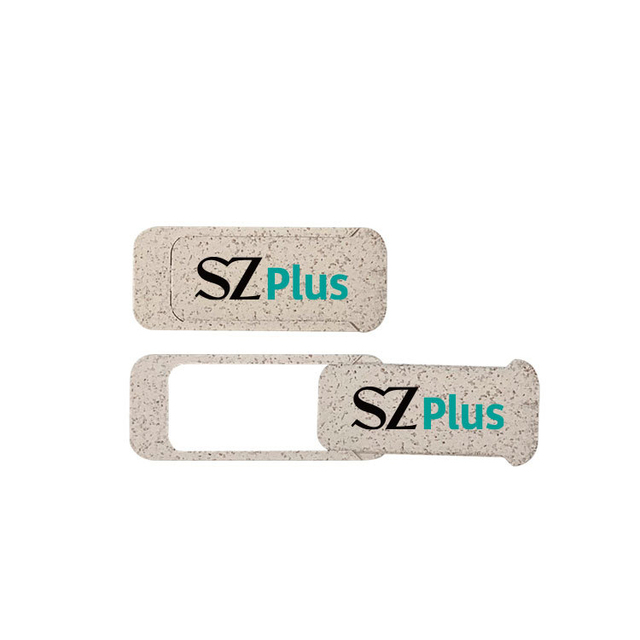 Degradable Wheat Straw Webcam Cover OEM LOGO Web Cam Blocker Sticker Laptop Camera Privacy Cover Slider