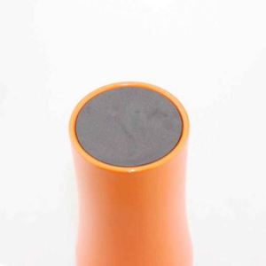 Gobelet isotherme en acier inoxydable orange avec couvercle, tasse de voyage - Product Image 6