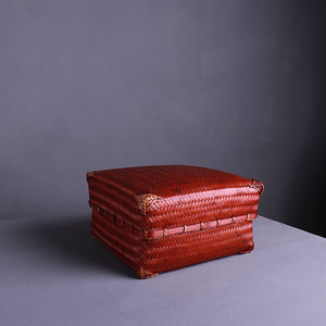 <b>Bamboo</b> Woven Storage Box Square With Lid For Tea And Food <b>Container</b> Living Room Use - Product Image 3
