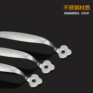 มือจับประตูตู้ลิ้นชักสแตนเลสทรงดอกพลัม 5 นิ้ว มือจับประตูตู้เสื้อผ้า สไตล์ดั้งเดิม ป้องกันสนิม - Product Image 5