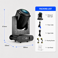 Projecteur à faisceau mobile étanche 380W IP55 DMX512 1.9 °   Projecteur de scène Beam 13 Gobos avec prisme à 8 facettes pour événements et concerts en extérieur