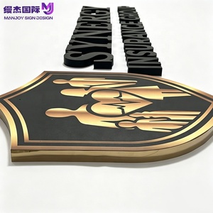Enseigne Murale Personnalisée en Métal Doré Effet Miroir 3D avec Logo Imprimé UV pour Entreprise, Idéale pour Bureau/Reception de Groupe Financier - Product Image 3